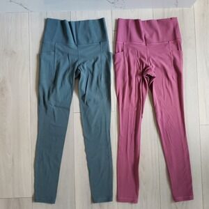 Athleta Salutation Stash Pocket II Leggings XS Set of 2